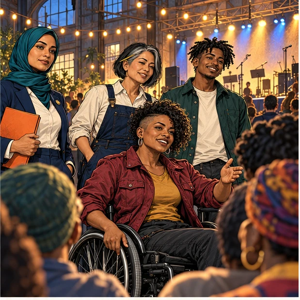 Panel 2 of Opening Night.