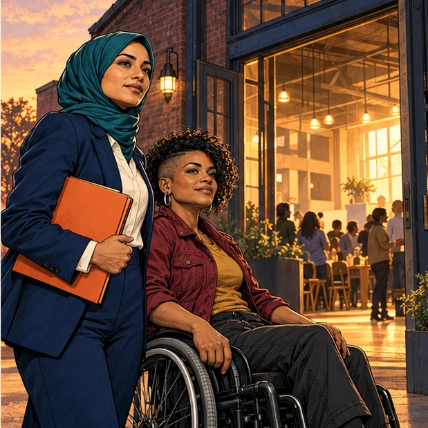 Panel 2 of A Promise You Can Stand On.